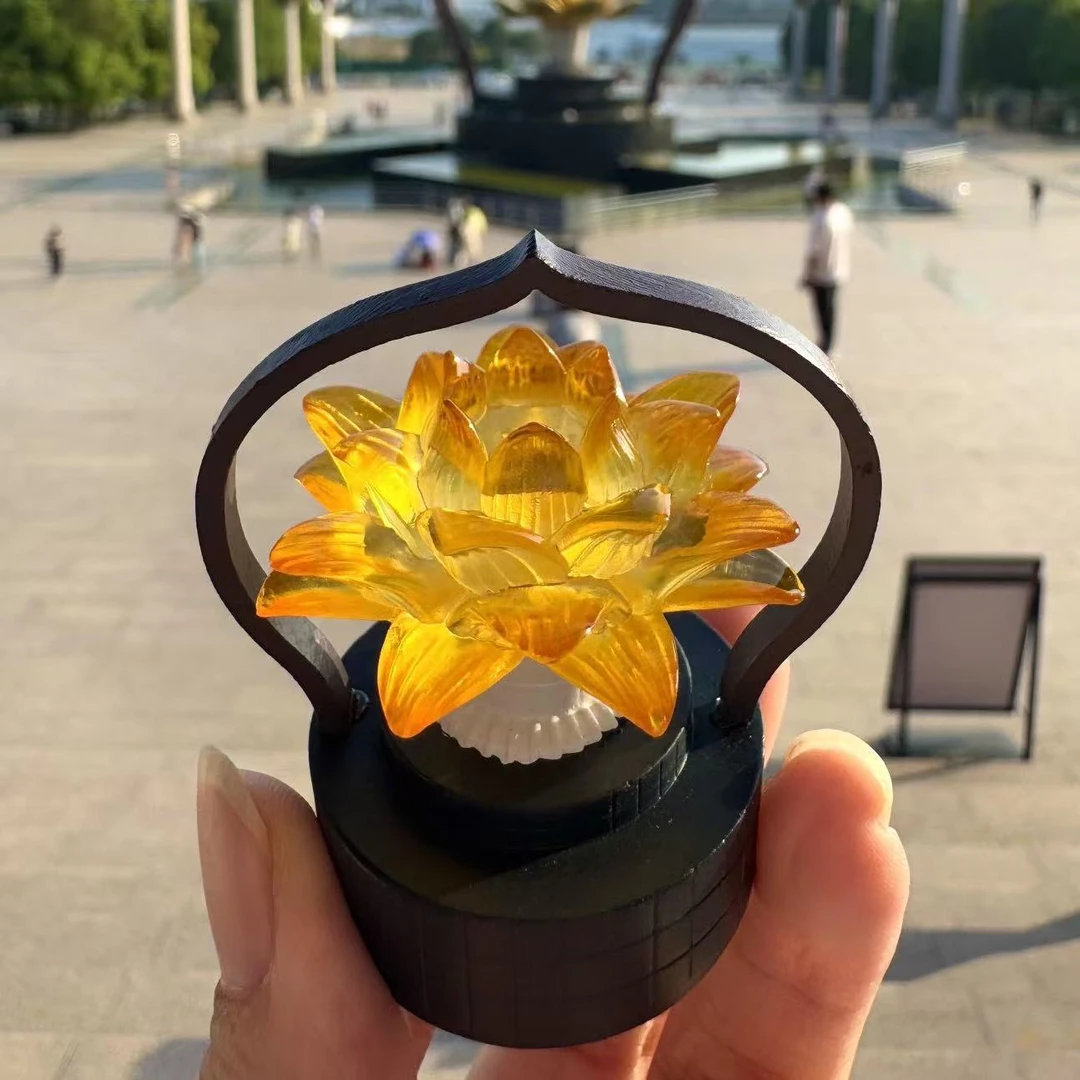 徐州宝莲寺好运莲莲磁吸树脂发光创意冰箱贴旅游文创纪念品伴手礼