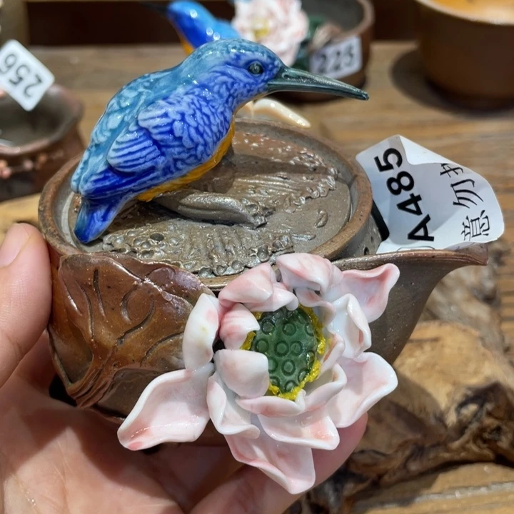手工制作陶瓷茶具茶杯青蛙