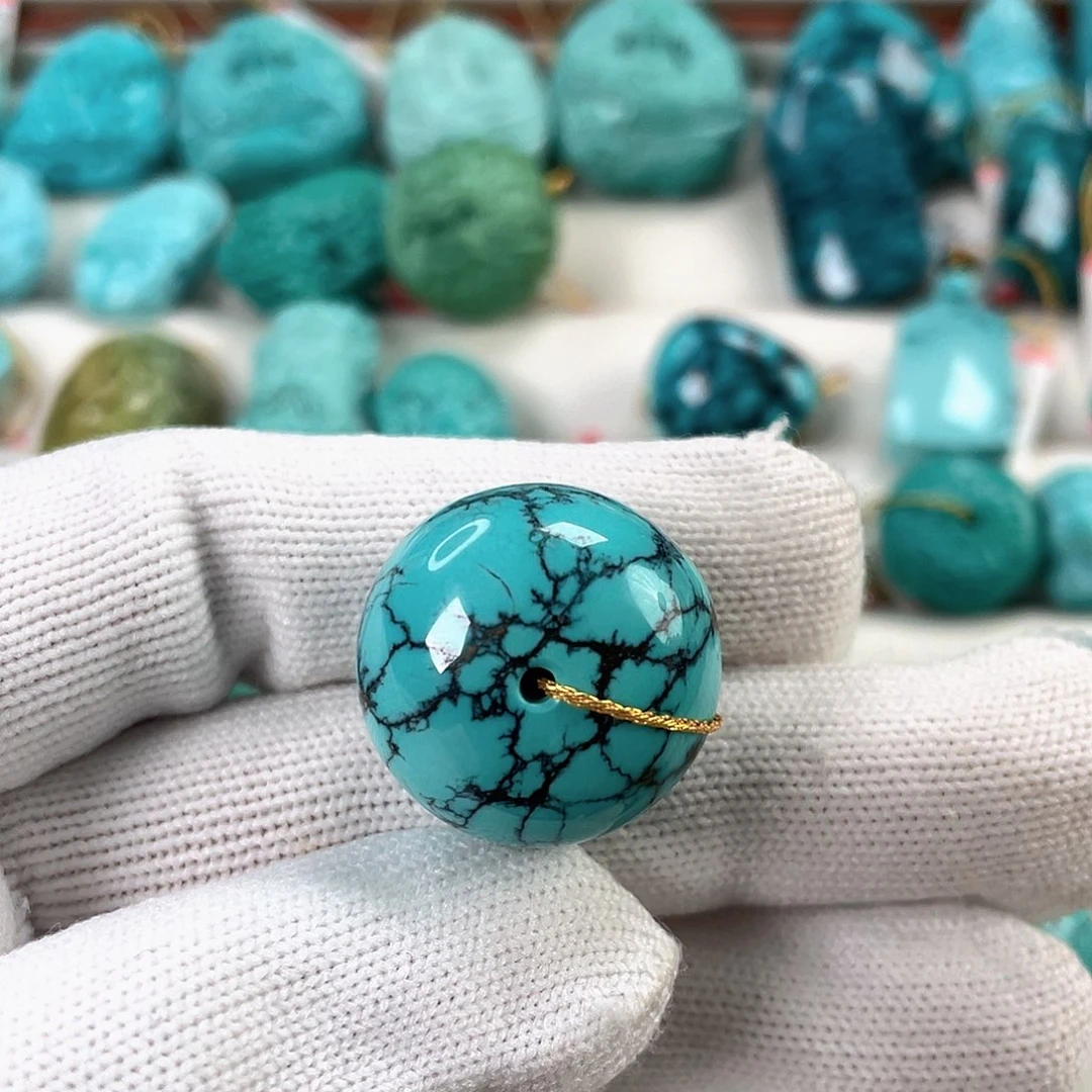 绿松石未镶嵌车挂