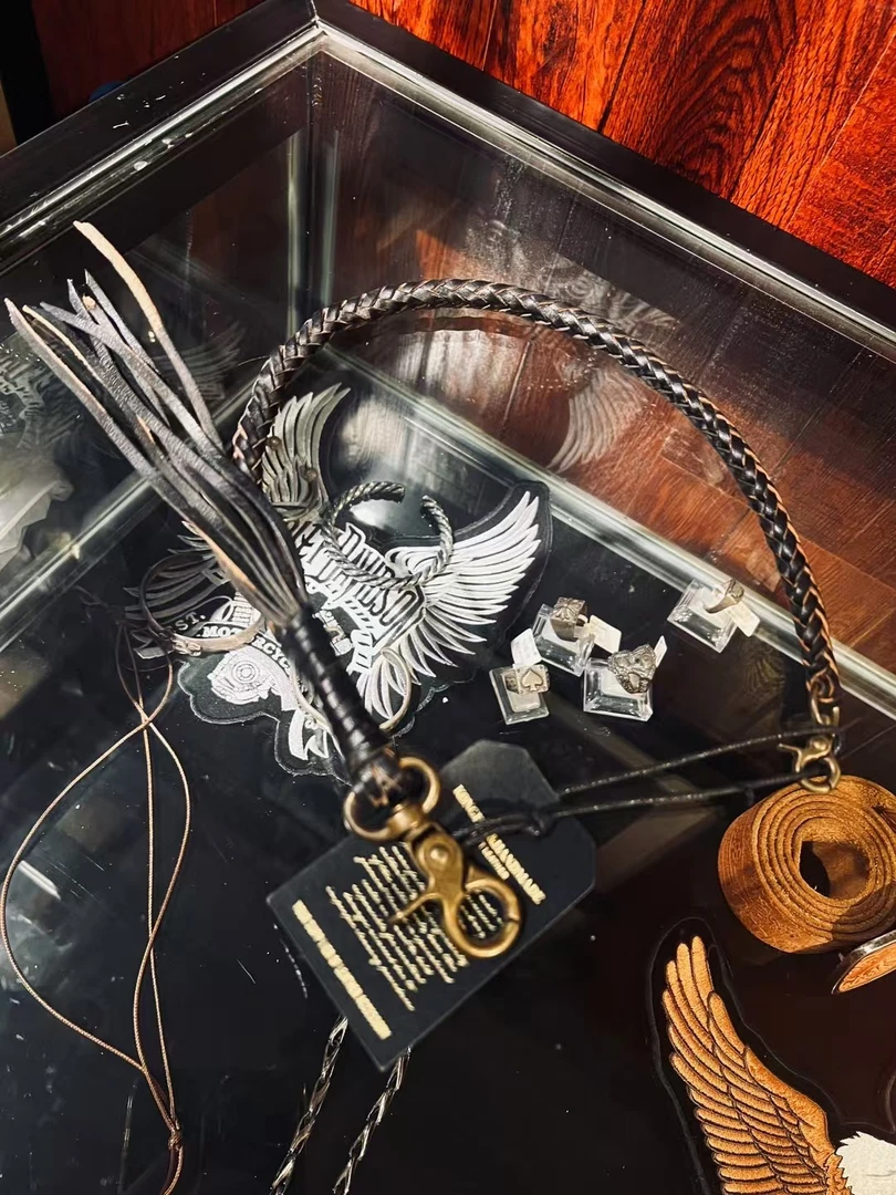 牛仔裤工装裤复古腰带编织链