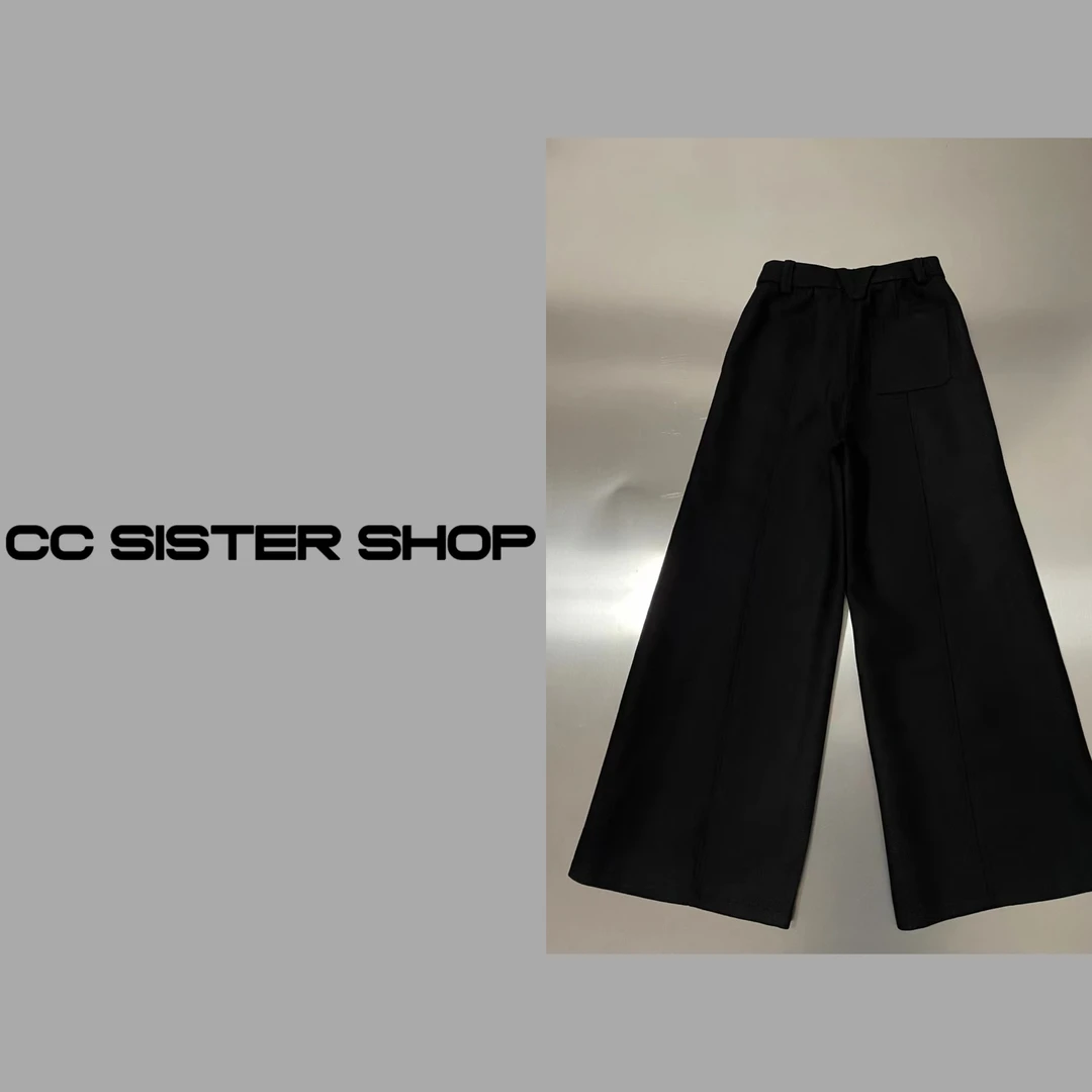 CC SISTER SHOP 前缝褶皱休闲裤