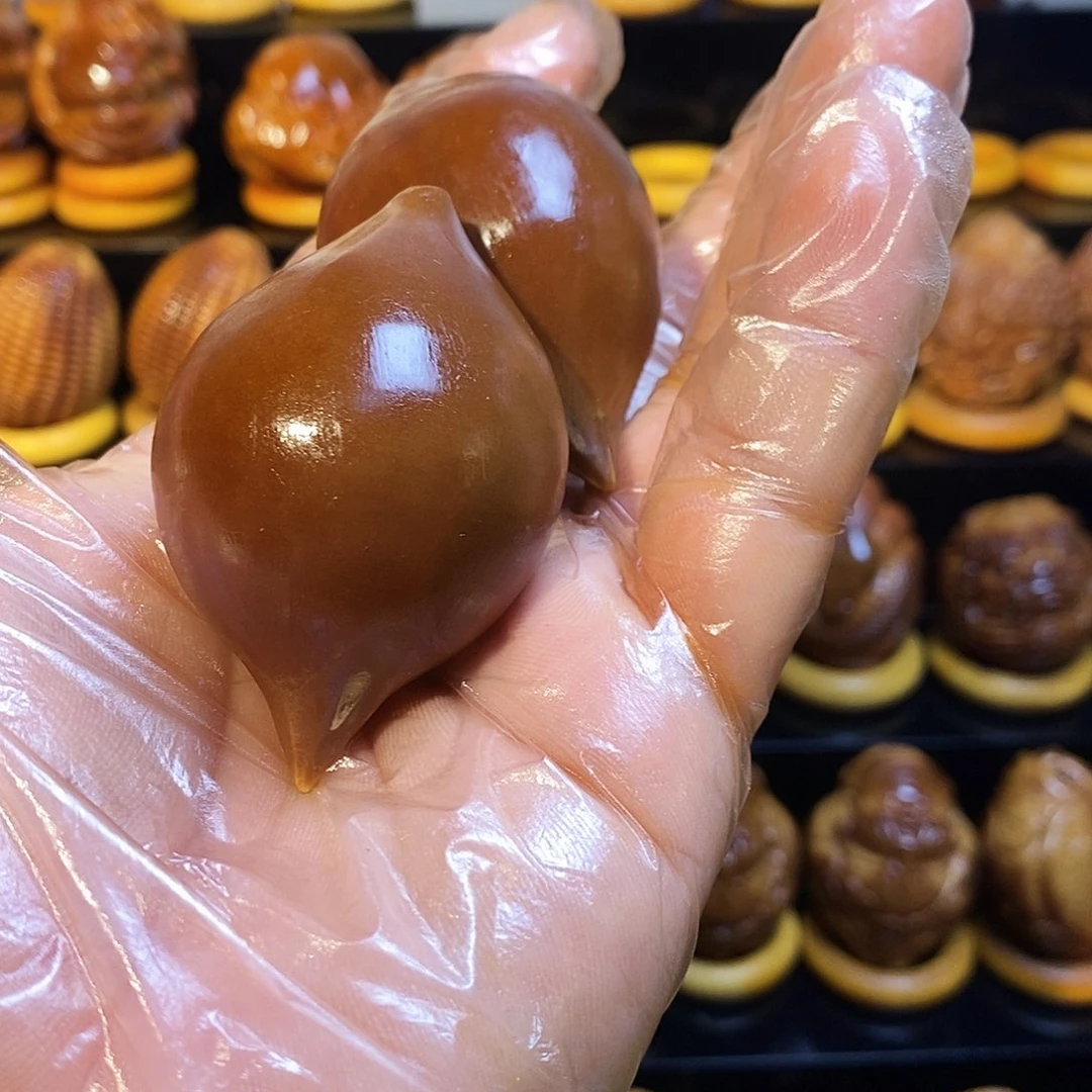 橄榄核把件大素核