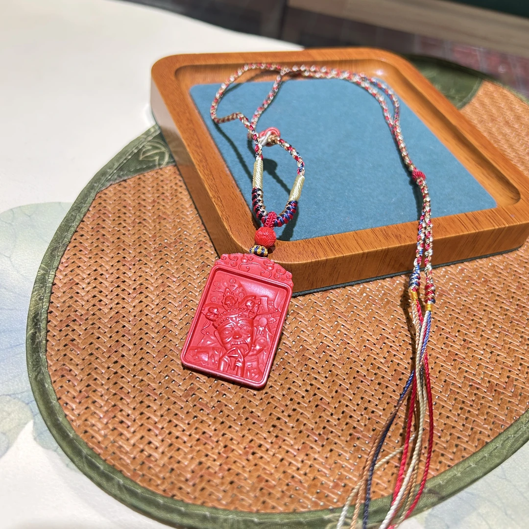 含辰砂工艺品高含量真朱砂水飞红砂扎基拉母女性守护神吊坠293