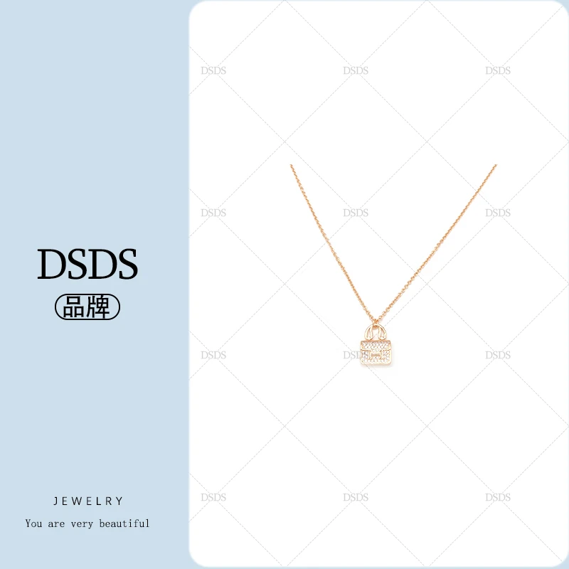 DSDS 合金合成锆石项链  【DSDS】设计师高级款包包项链