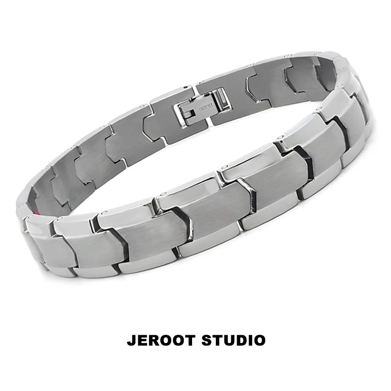 钛钢磁石手链 钛磁石手链男款 商务休闲送长辈礼物 健康养生手链