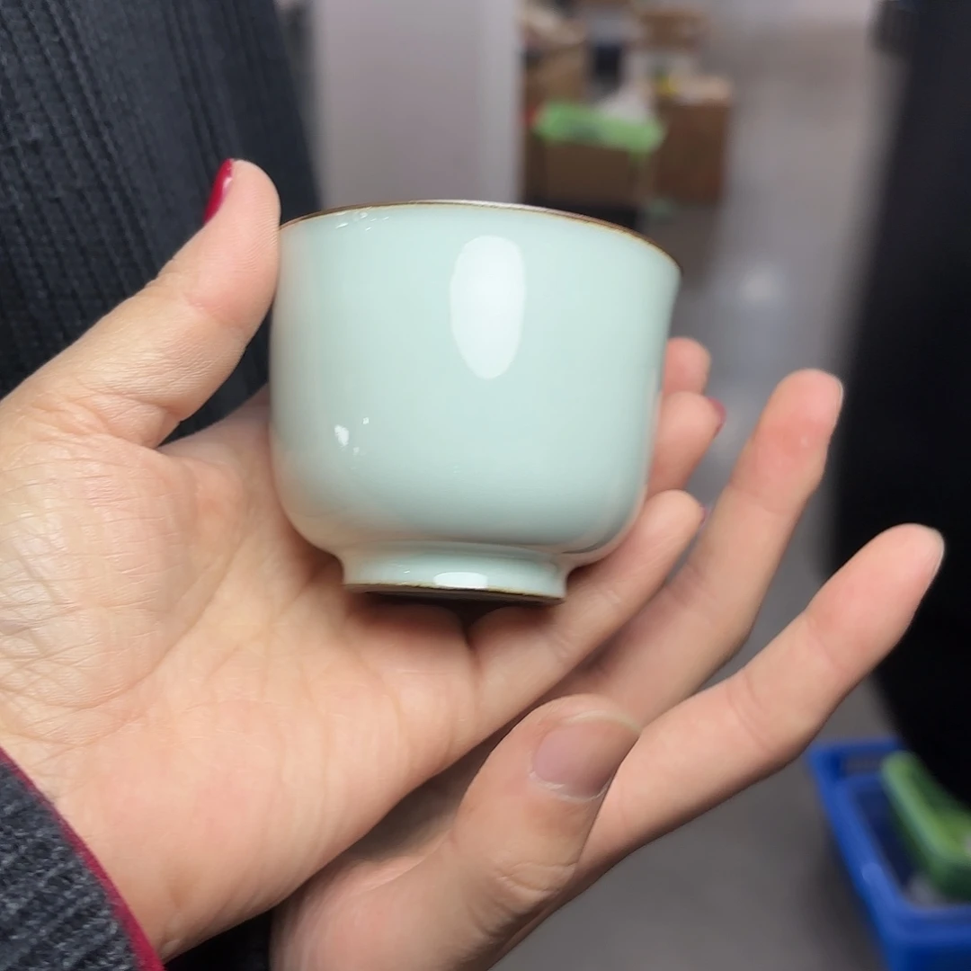 龙泉云间青瓷小米茶器