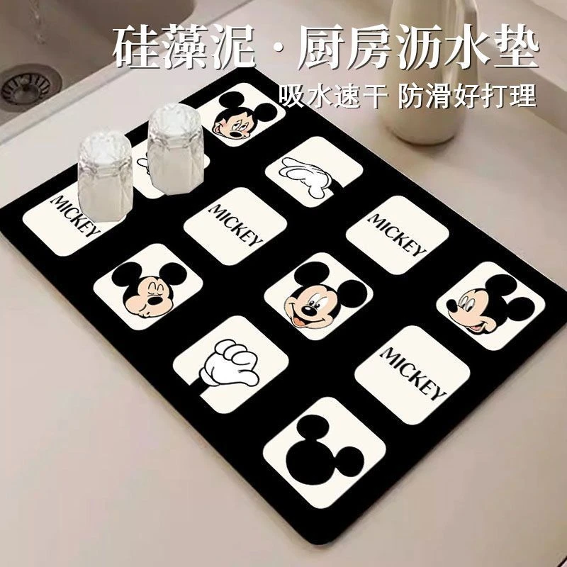 厨房沥水垫台面灶台控水吸水垫硅藻泥洗碗池咖啡机餐垫吸水台面垫