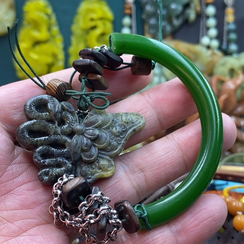 【闪购商品】未镶嵌岫玉手牌