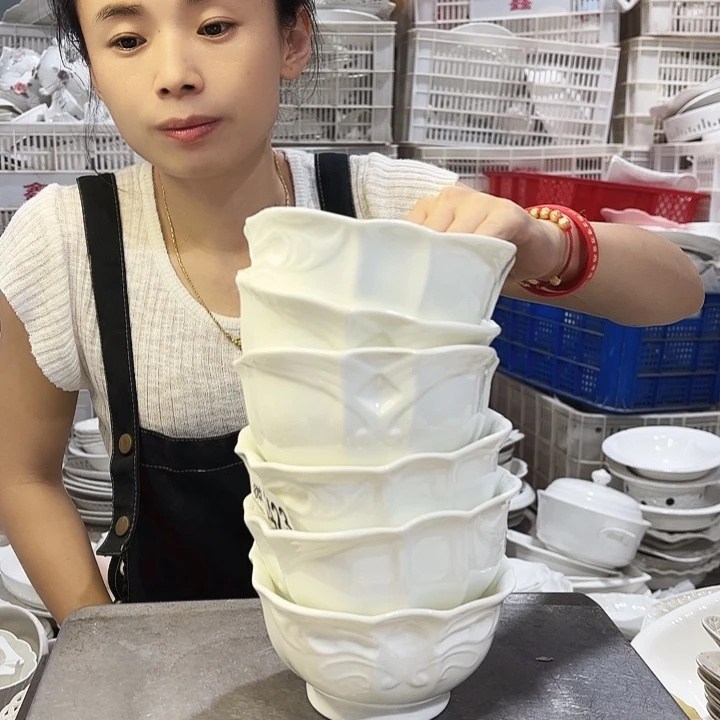 盘微瑕产品……六个四方碗
