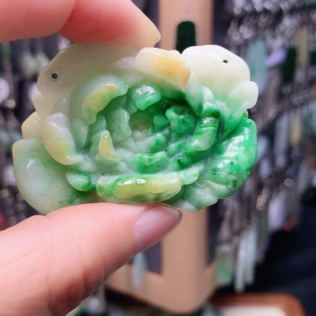 翡翠银S925镶嵌颈饰老****猫