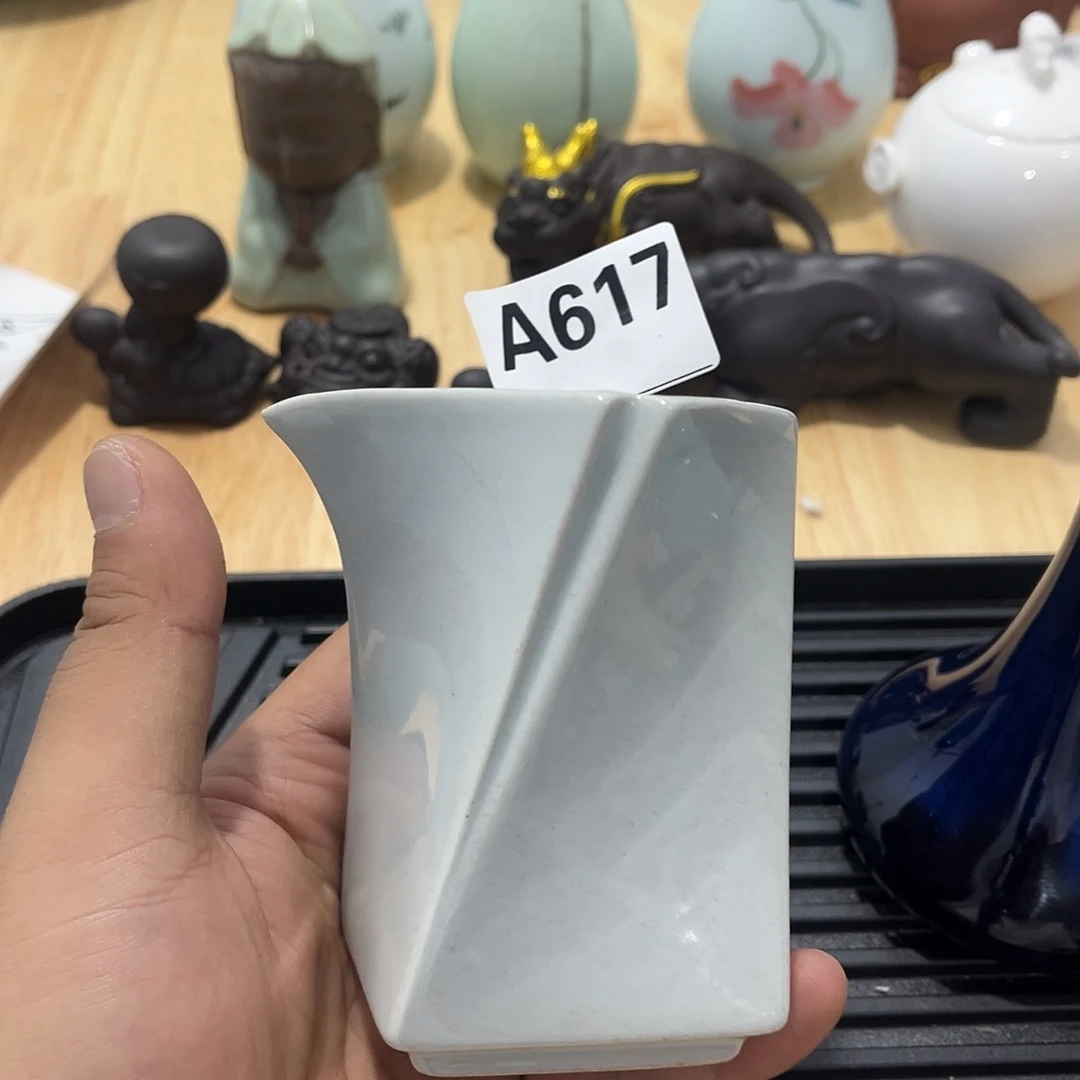 颜***颜瓷片茶摆件工艺品摆件666