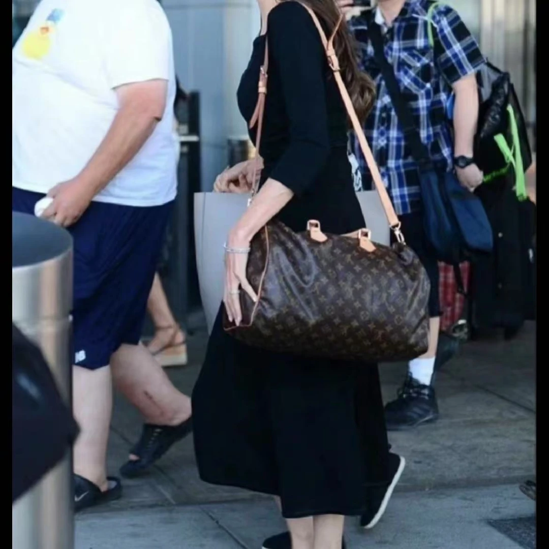 95新 LouisVuitton/路易威登 全原Speedy40枕头包手提斜挎包