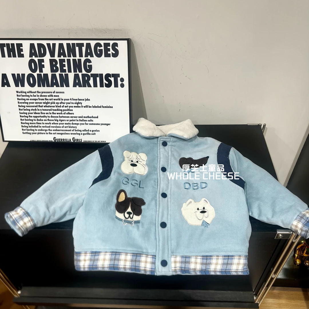 【年前大放价】男女童冬季儿童中小童韩版宽松保暖加绒加厚外套