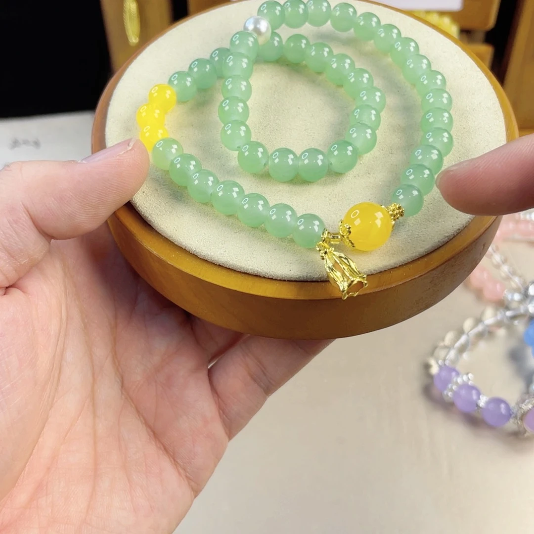 玛瑙手饰银S925镀金镶嵌