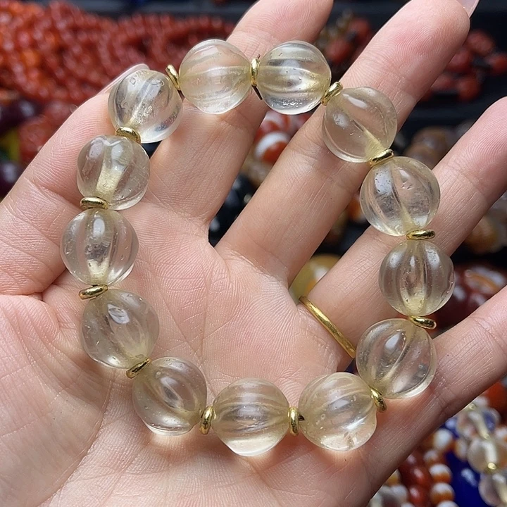 灰***3玛瑙/玉髓未镶嵌手链