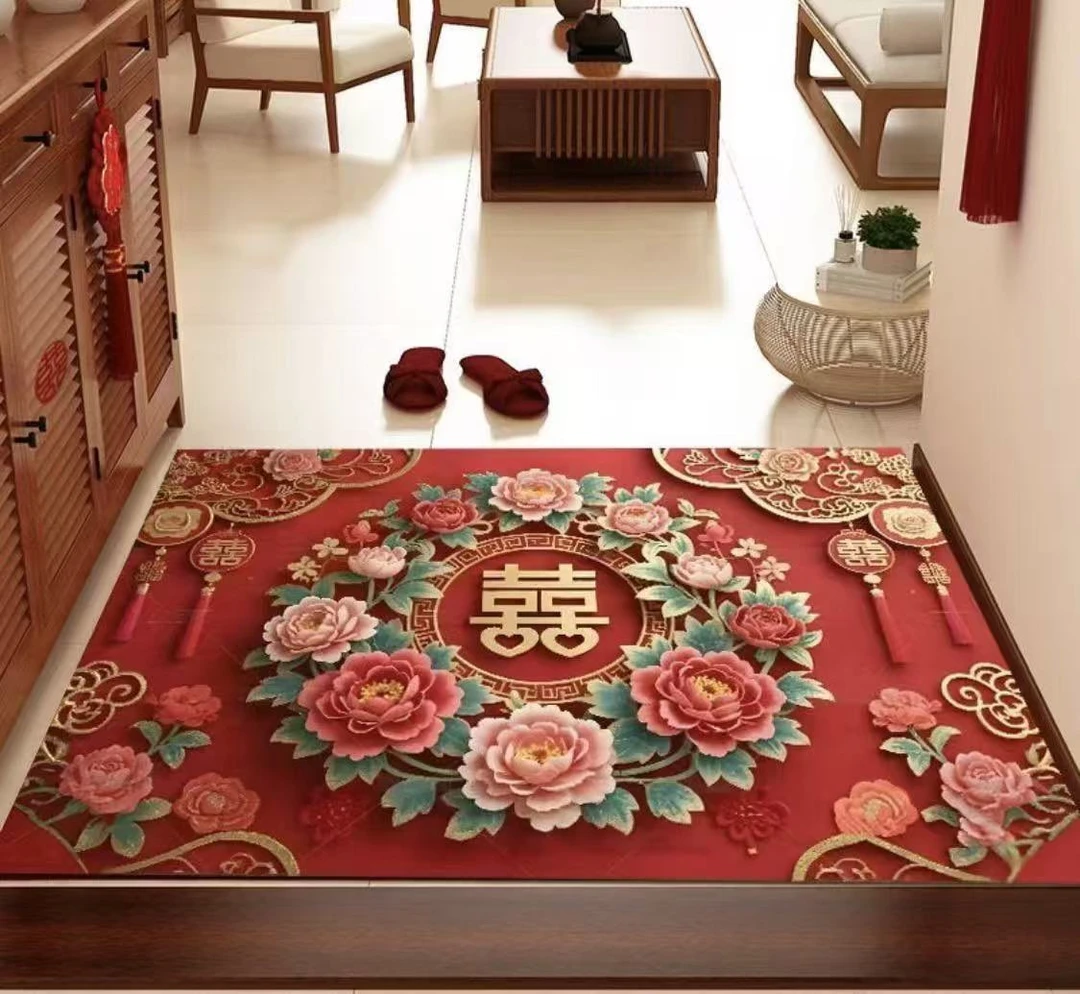 硅藻泥吸水地垫卧室阳台卫生间地垫防滑耐磨速干易打理客厅卡通