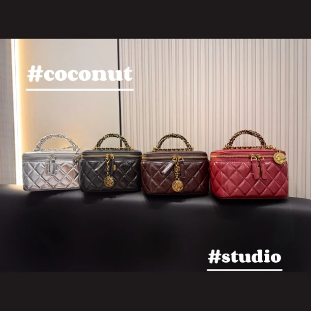 <大金椰studio>LAURA&SHIDAI 经典小香风菱格盒子包