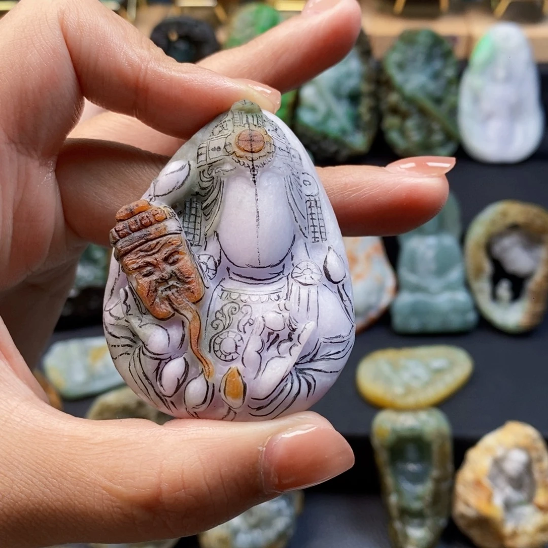 观***子定制翡翠未镶嵌毛坯货定制加工