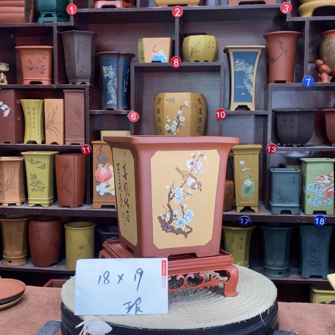 紫砂艺术紫砂花盆