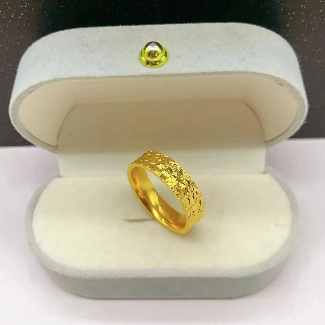 合金戒指 宽版碎冰冰戒指轻奢饰品