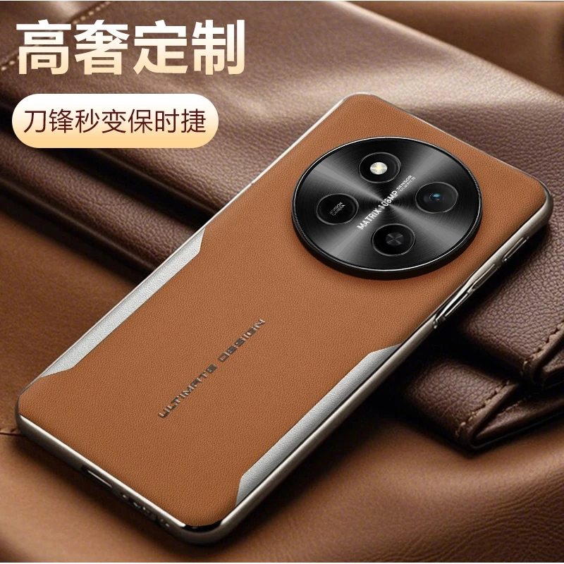 适用荣耀X60Pro手机壳honor X60素皮保护套男女新款防摔商务轻奢