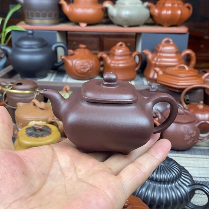 茶壶紫砂全手工传炉130-260cc原矿老紫泥特价