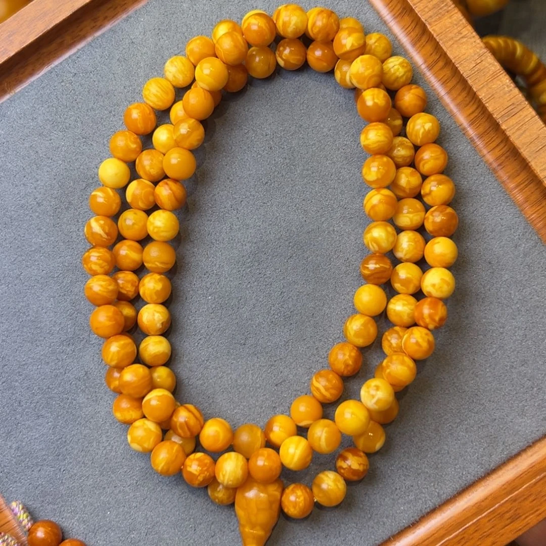 蜜蜡未镶嵌吊坠(不含链)