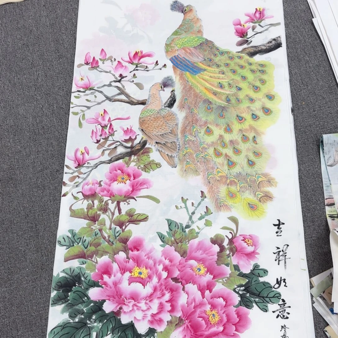 国画国画作品多次