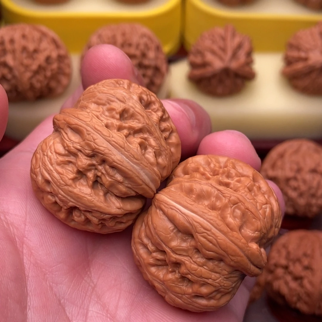 把件文玩核桃精品粗筋元宝38