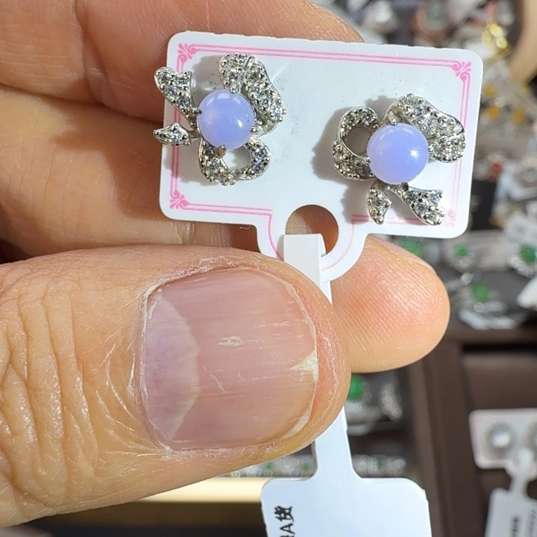 翡翠银S925镶嵌戒指天然缅甸翡翠a货