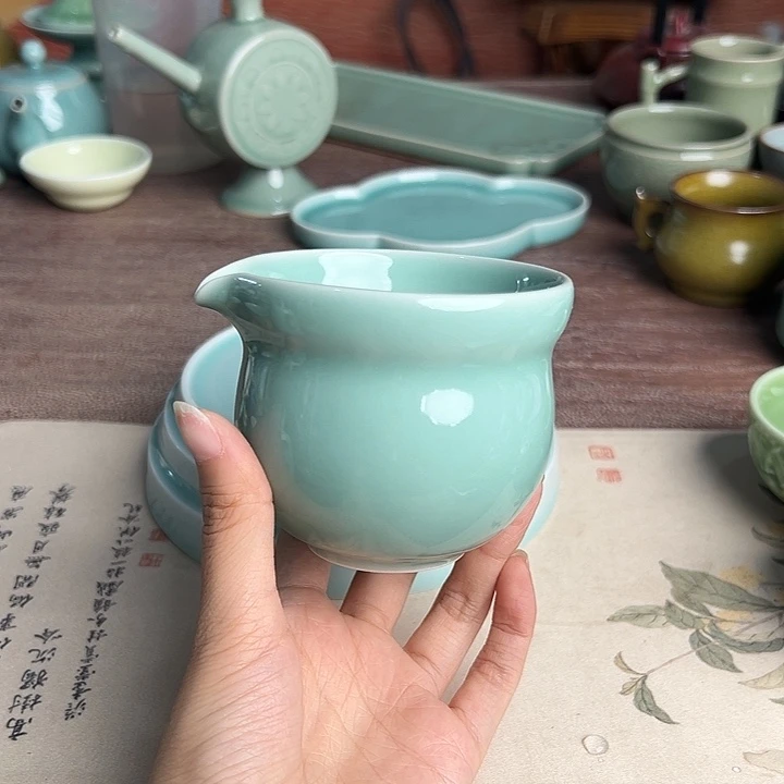 龙泉云间青瓷小米茶器