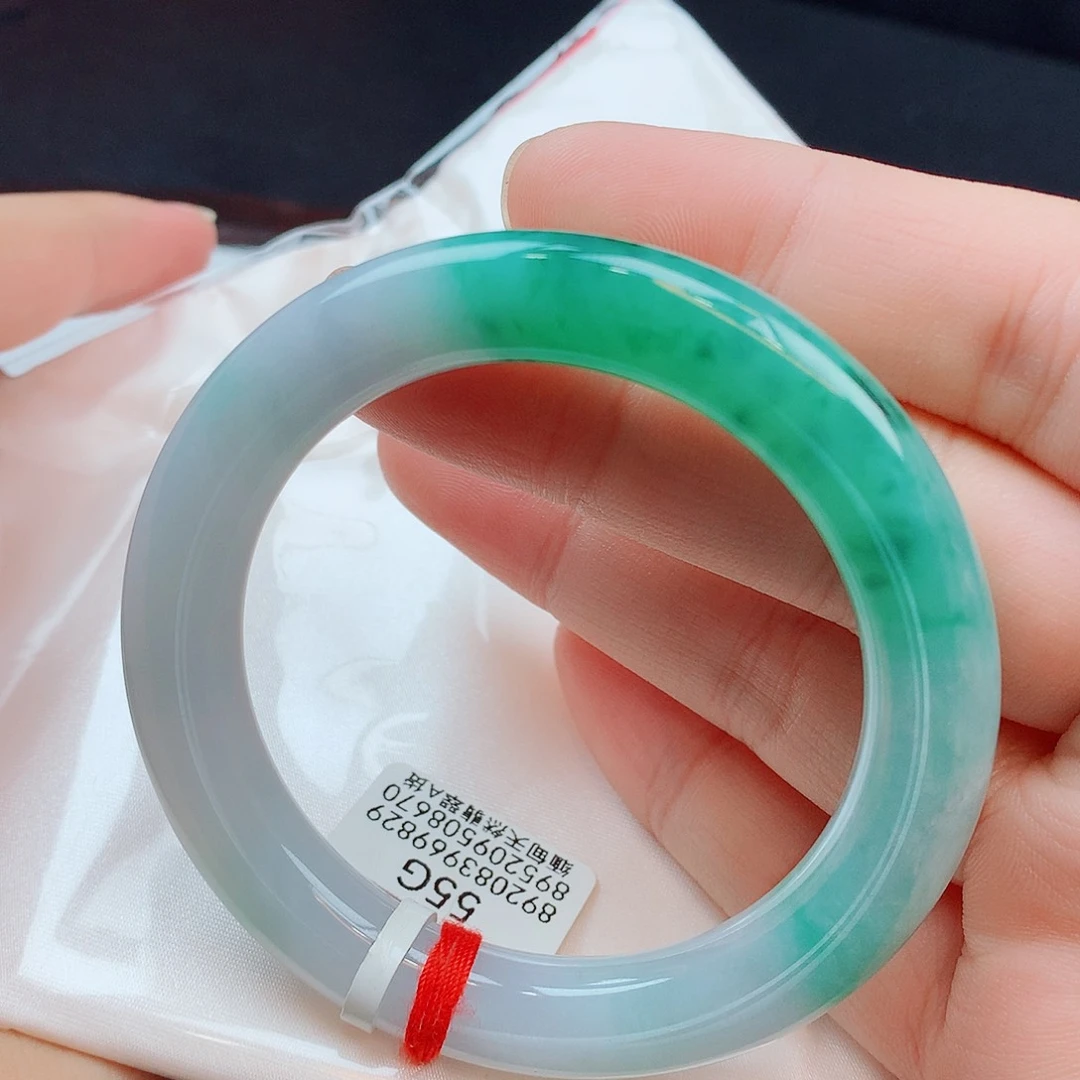 翡翠未镶嵌手镯天然缅甸翡翠A货手镯