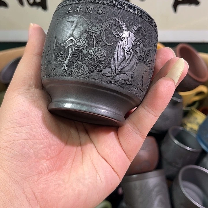 茶杯紫砂全手工紫砂主人杯
