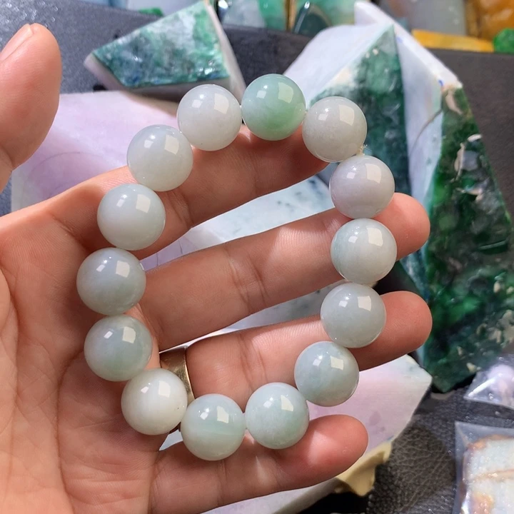 颈饰未镶嵌翡翠缅甸天然翡翠片料牌子珠子平安扣