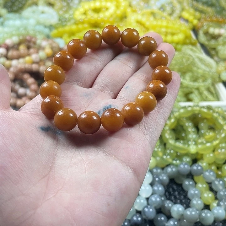 蛇纹石玉未镶嵌手链