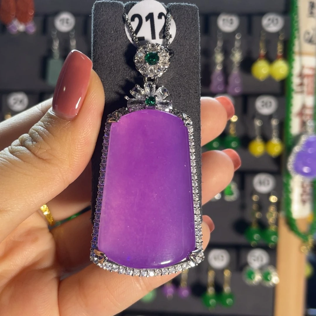 翡翠银S925镶嵌耳饰212