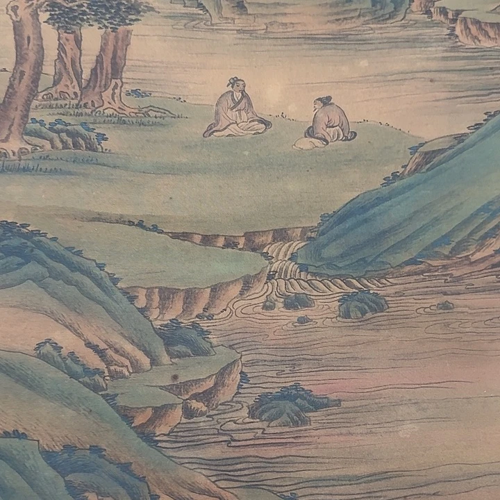 苏**焰山水图，山水图挂画