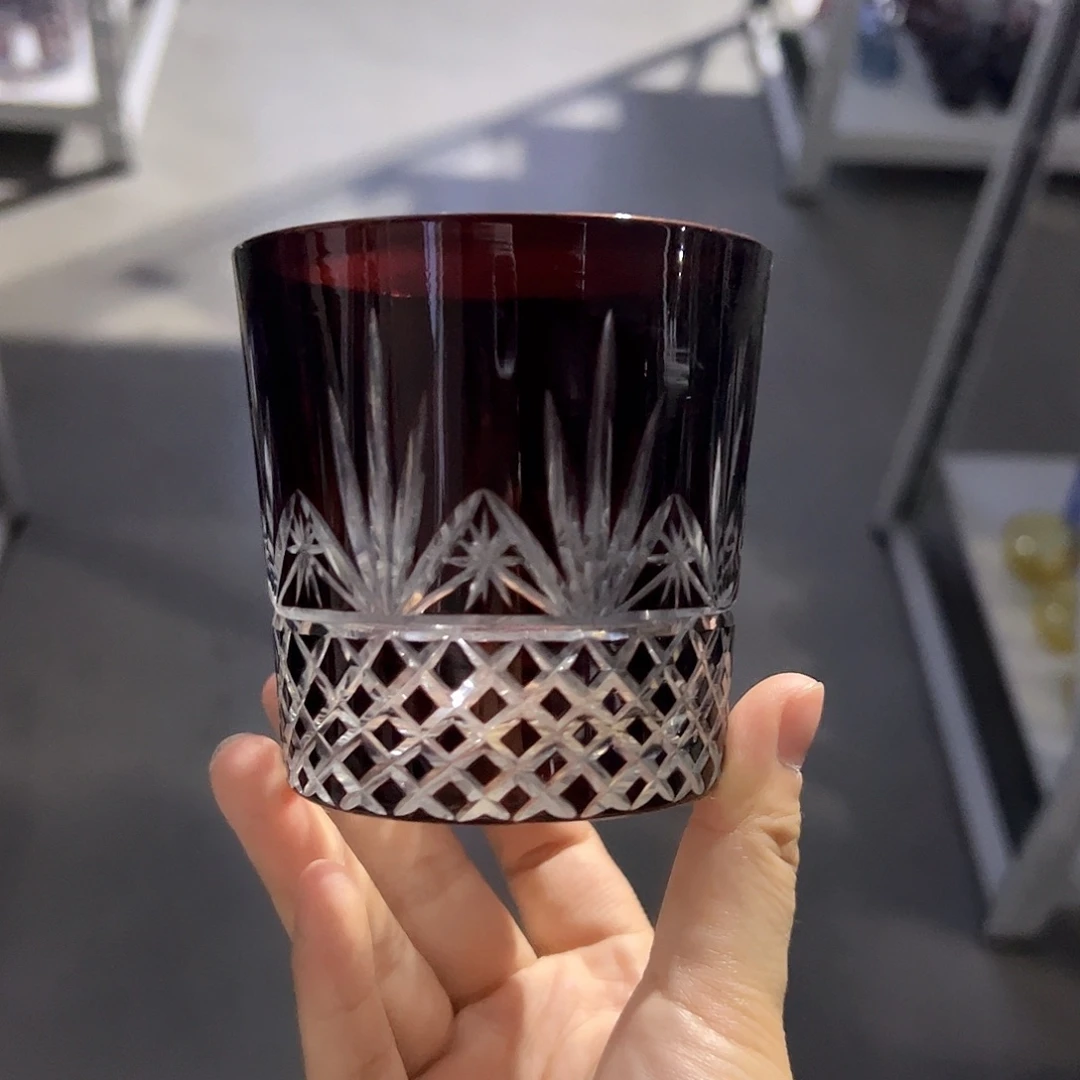水晶玻璃高脚款微瑕一个