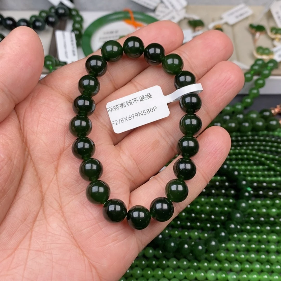 未镶嵌手串和田玉（碧玉）（****教10mm