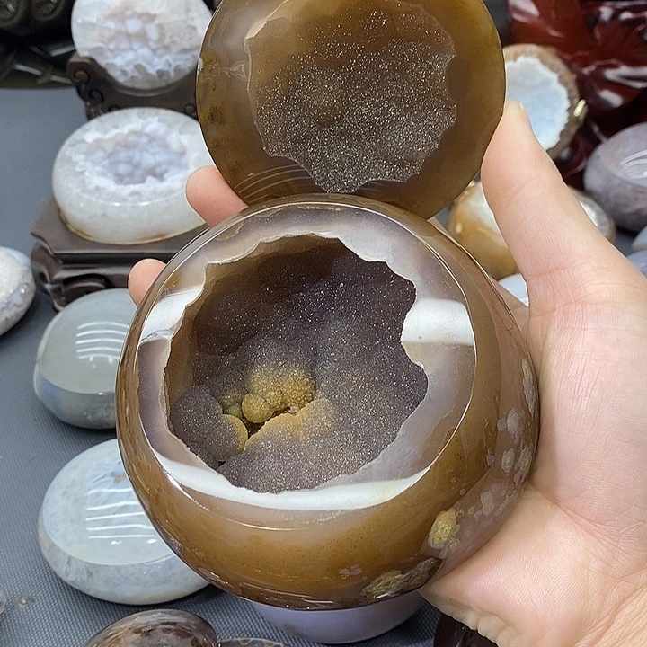 未镶嵌摆件紫晶聚宝盆