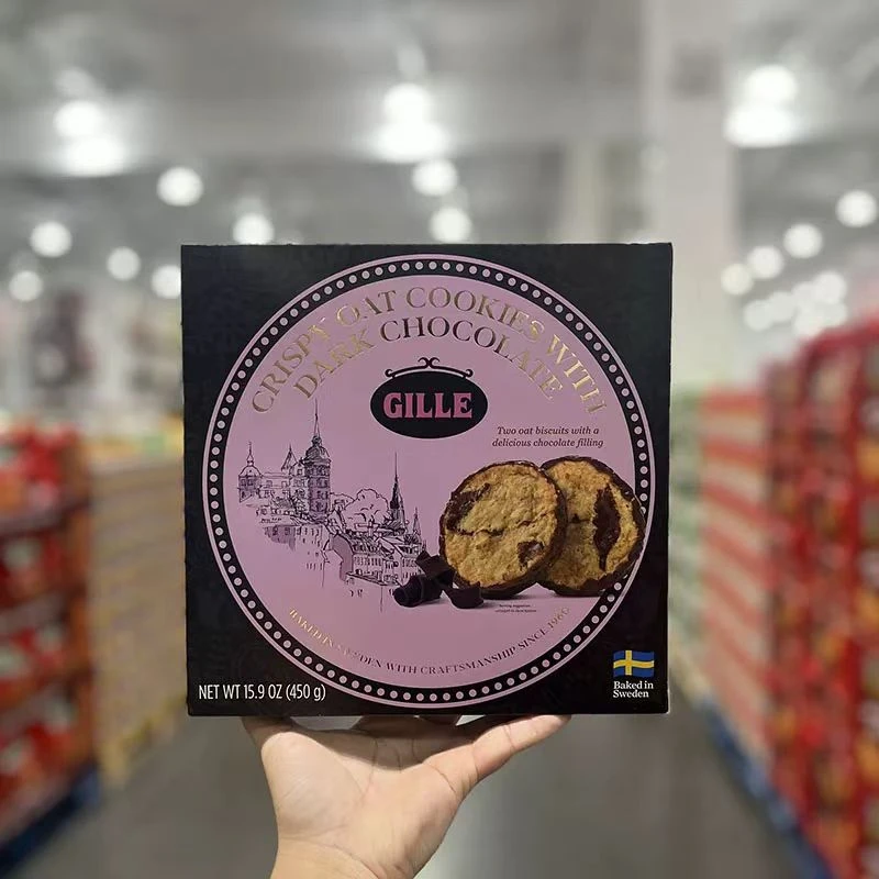 【2025/5/23】瑞典进口巧克力夹心燕麦饼450g早餐休闲娱乐零食