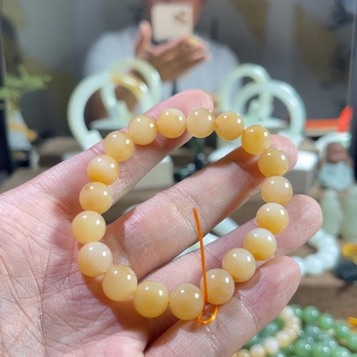 陌***8手链未镶嵌和田玉（糖玉）