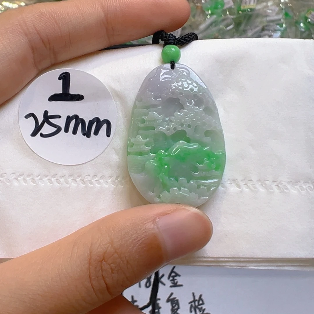翡翠未镶嵌吊坠(不含链)