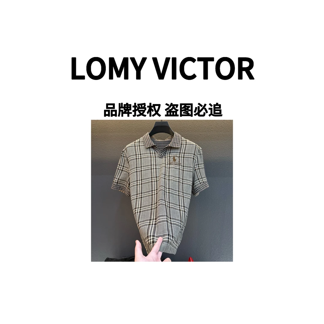 LOMY VICTOR欧洲站顶奢夏季新品格子上衣NZN2068