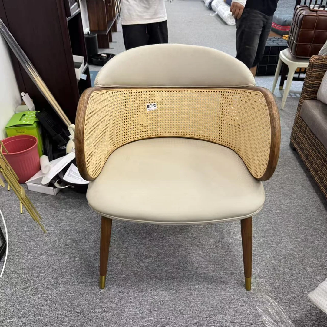 （微瑕）M096#椅子65CM宽茶椅餐桌椅子休闲椅库存尾货（八楼）