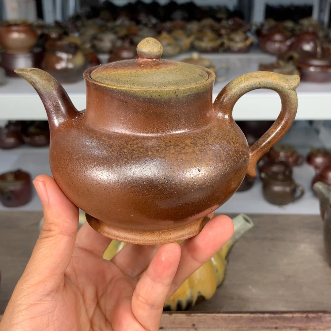 紫砂茶壶纯自然柴烧
