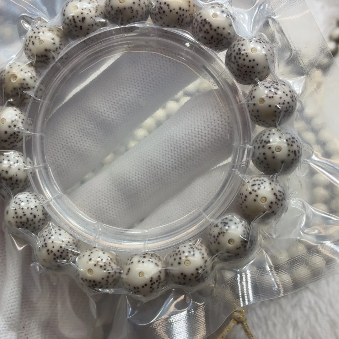 星月菩提手串瓷白13圆