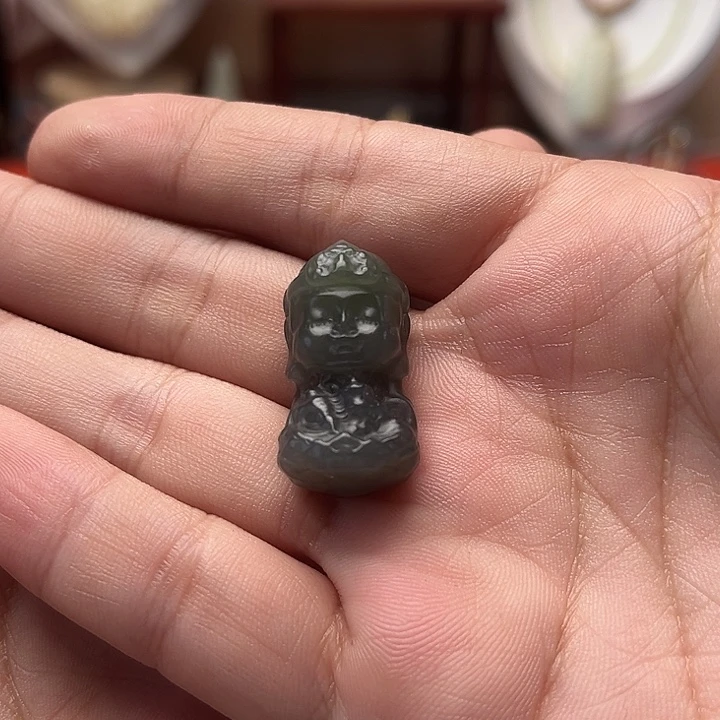 颈饰未镶嵌和田玉宝宝佛