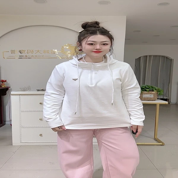 2111时尚简约拉链帽衫