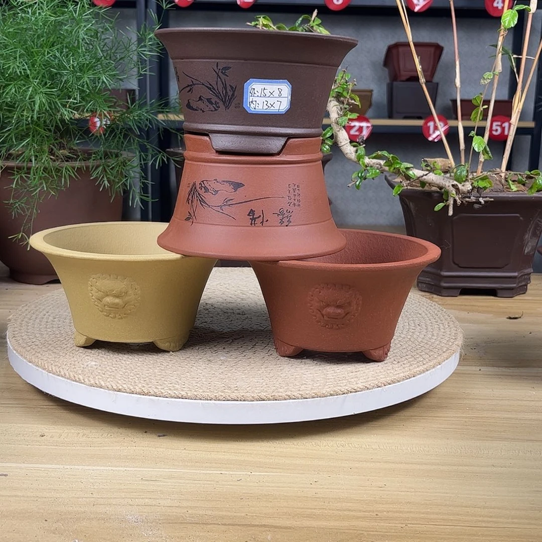 紫砂花盆紫砂花盆